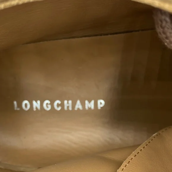 NWOB Longchamp Brown Suede Ankle Boots - Sz Fr 41 = US 8 - Picture 8 of 9